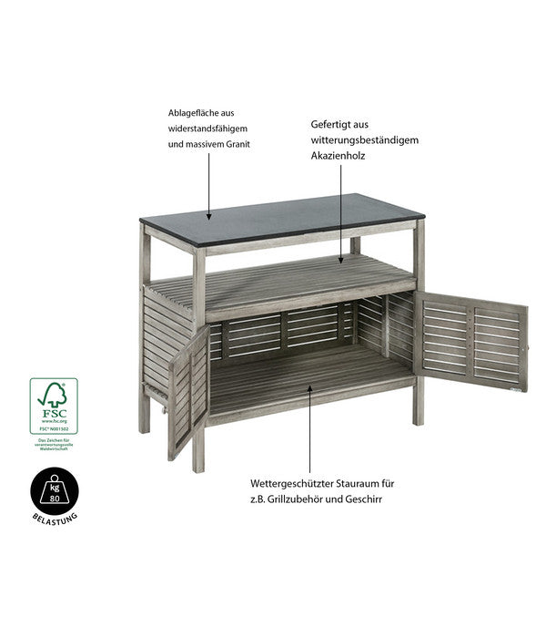  Dehner Doppelschrank Southampton, Ca. B100/H90/T50 Cm