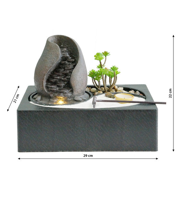  Dehner Polyresin-Zimmerbrunnen Landskap, Ca. H22 Cm