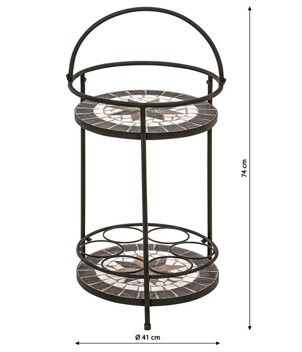  Dehner Mosaikbeistelltisch Diana, Ca. Ø41/H74 Cm