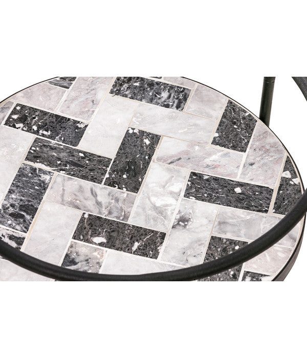  Dehner Mosaikbeistelltisch Letizia, Ca. Ø41/H74 Cm