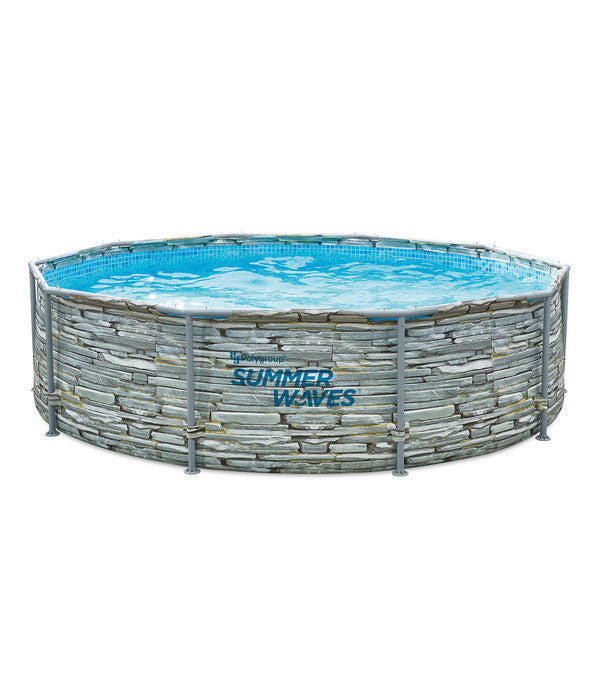  Summer Waves Frame Pool Steinoptik