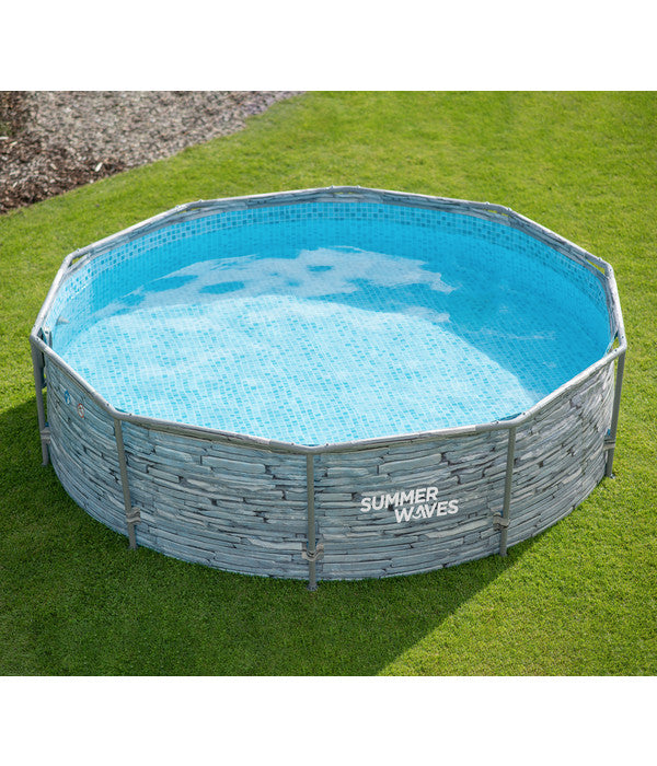  Summer Waves Frame Pool Steinoptik