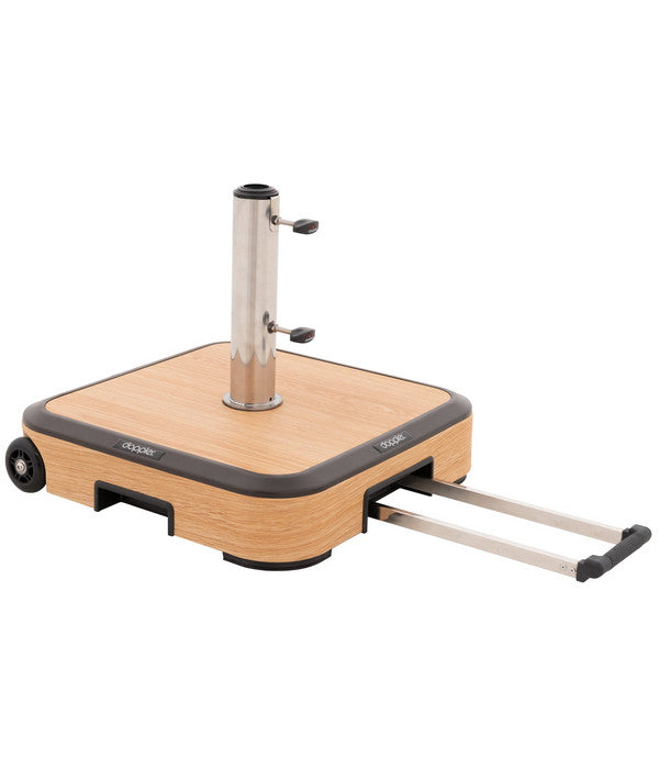  Doppler Schirmständer AluWood Trolley, 50 Kg