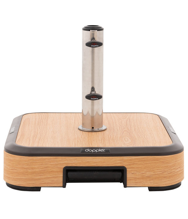  Doppler Schirmständer AluWood Trolley, 50 Kg