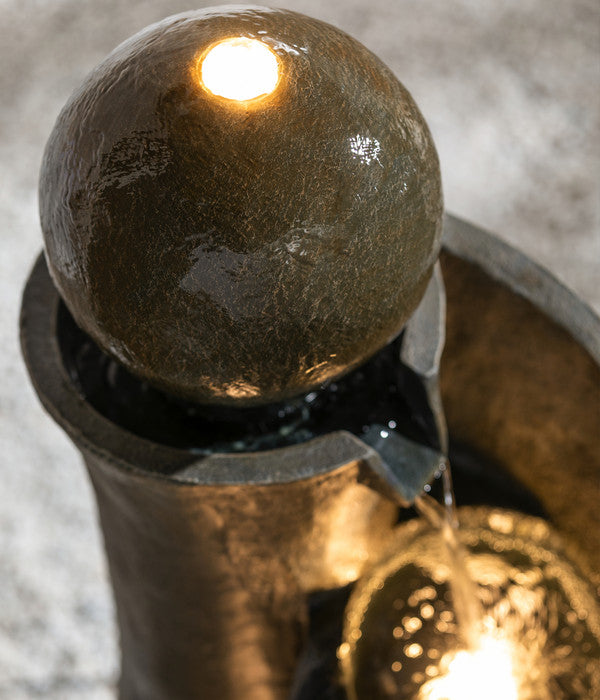  Dehner Polyresin-Gartenbrunnen Acapulco, Ca. H100 Cm