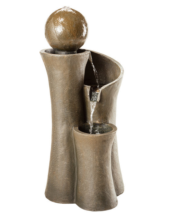  Dehner Polyresin-Gartenbrunnen Acapulco, Ca. H100 Cm