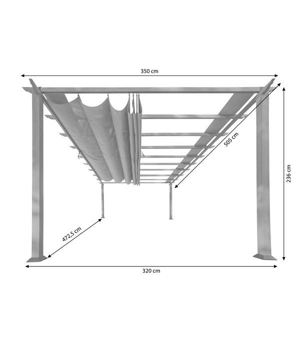  Paragon Outdoor Pavillon Florenz, Ca. B505/H236/T350 Cm