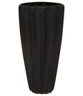  Fleur Ami Kunststoff-Vase Firewood, Konisch, Schwarz