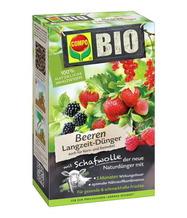  COMPO BIO Beeren Langzeit-Dünger Mit Schafwolle