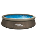  Summer Waves Rundpool Rattan, Braun