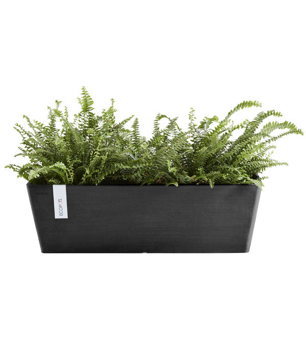  Ecopots Kunststoff-Kasten Bruges Mit Wassersystem, Rechteckig, Ca. B55/H17/T17 Cm