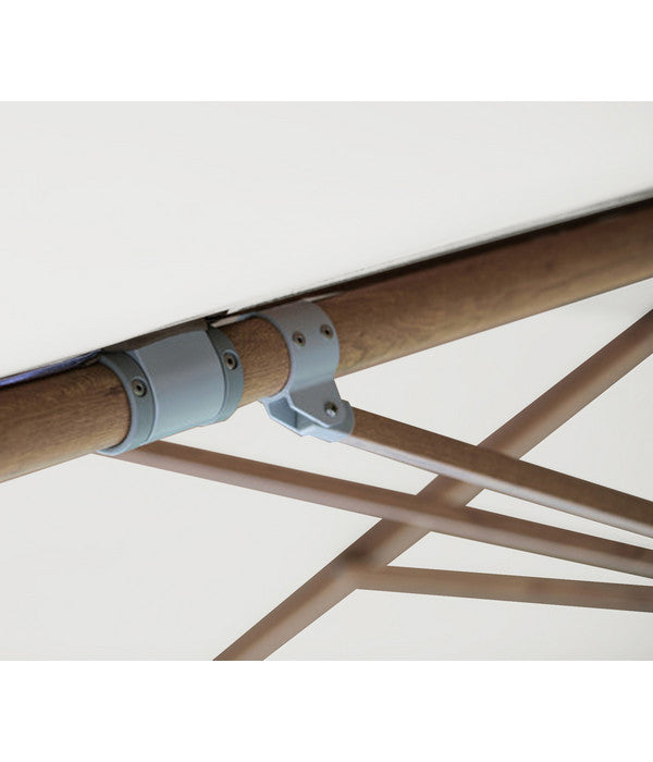  Dehner Ampelschirm Zypern, Holzoptik, Quadratisch, Ca. B300/T300 Cm