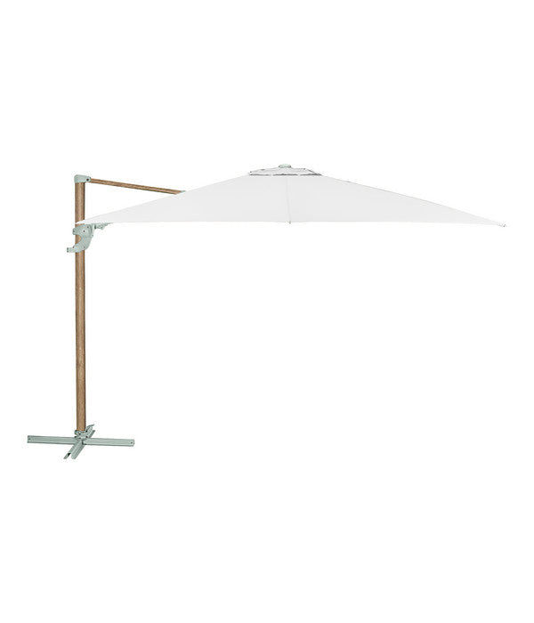  Dehner Ampelschirm Zypern, Holzoptik, Quadratisch, Ca. B300/T300 Cm