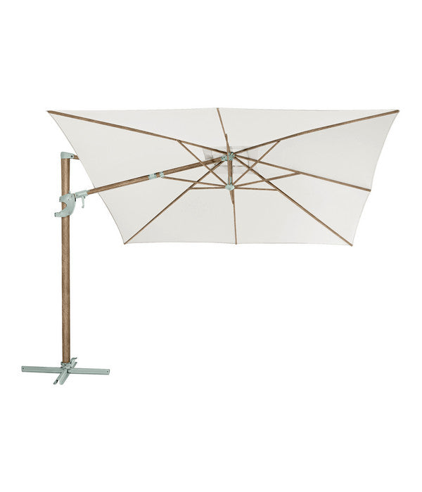  Dehner Ampelschirm Zypern, Holzoptik, Quadratisch, Ca. B300/T300 Cm