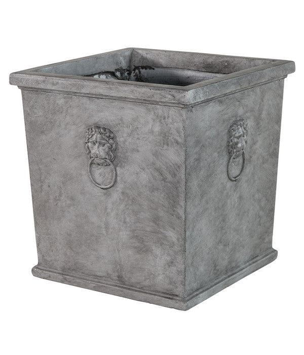  Dehner Leichtbeton-Topf Windsor, Quadratisch, Grau