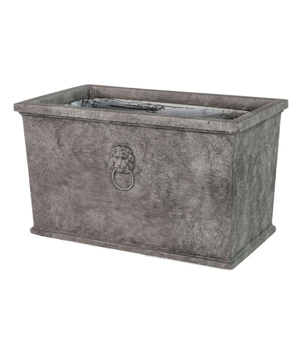  Dehner Leichtbeton-Kasten Windsor, Rechteckig, Grau
