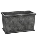  Dehner Leichtbeton-Kasten Windsor, Rechteckig, Grau