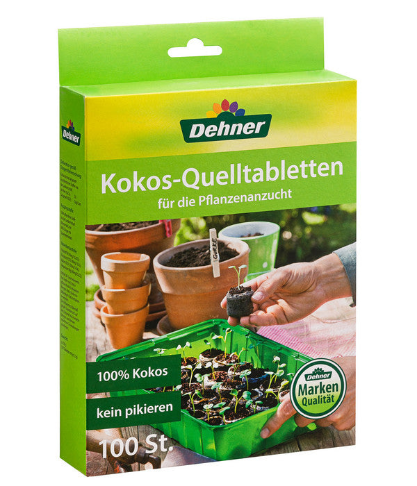  Dehner Kokos-Quelltabletten, 100 Stk.