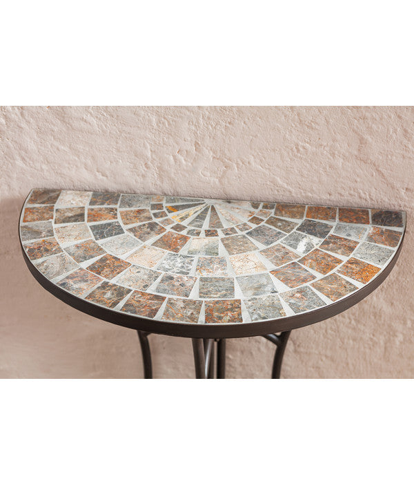  Dehner Mosaiktisch Grazia Halbrund, Ca. B60/H72,5/T31,5 Cm