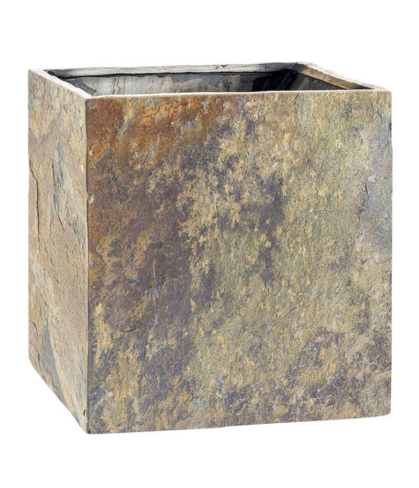  Climaqua Schiefer-Topf Cubi, Quadratisch