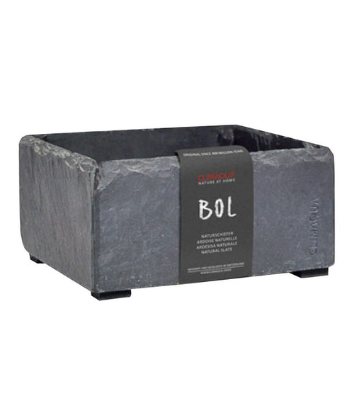  Climaqua Schiefer-Pflanzschale Bol, Rechteckig, Ca. B19/H10/T19 Cm