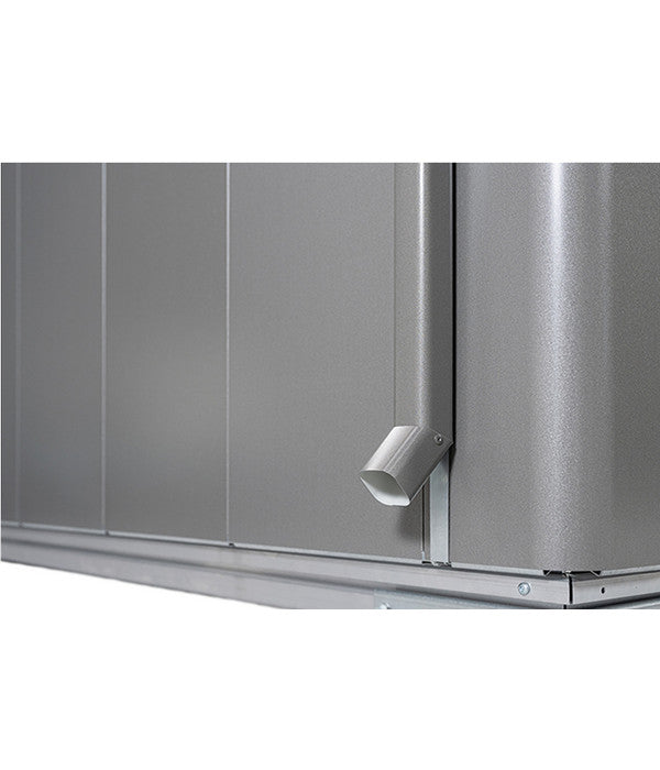  Biohort Gerätehaus Neo 2D, Silber/dunkelgrau