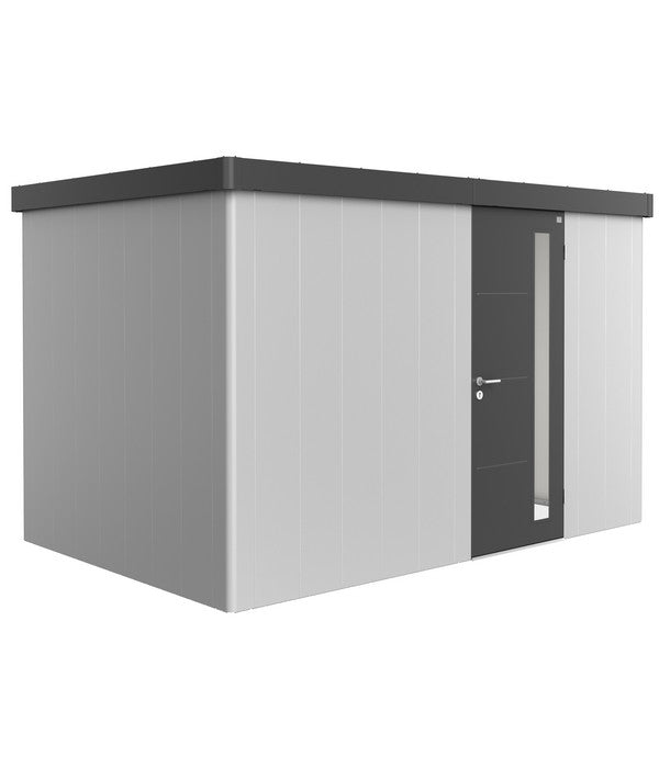  Biohort Gerätehaus Neo 2D, Silber/dunkelgrau