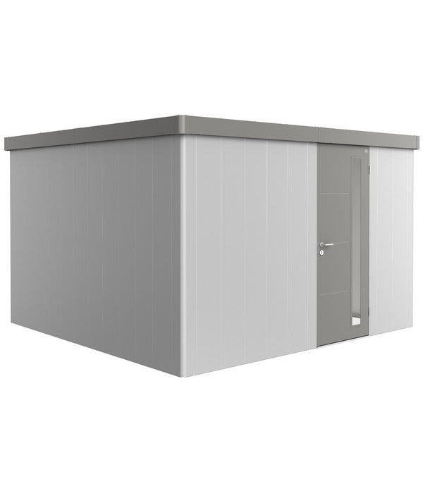  Biohort Gerätehaus Neo 4D, Silber/quarzgrau