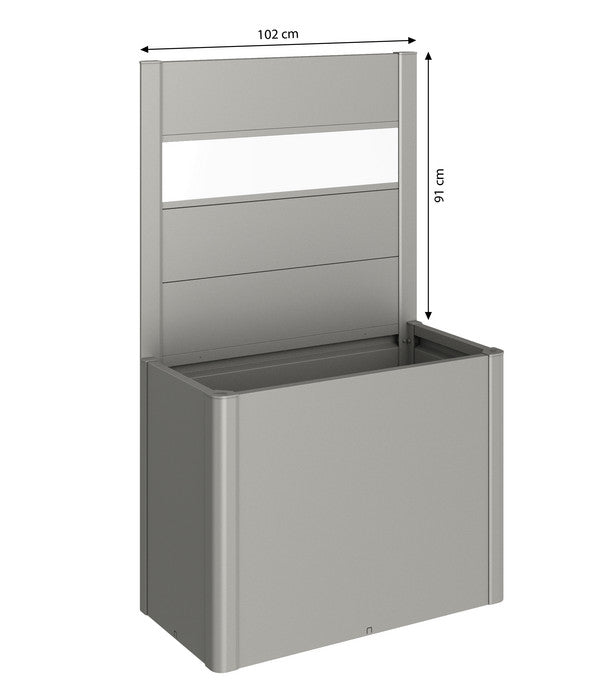  Biohort Sichtschutz Belvedere 100 Mit Acrylglas, Ca. B102/H91/T4 Cm
