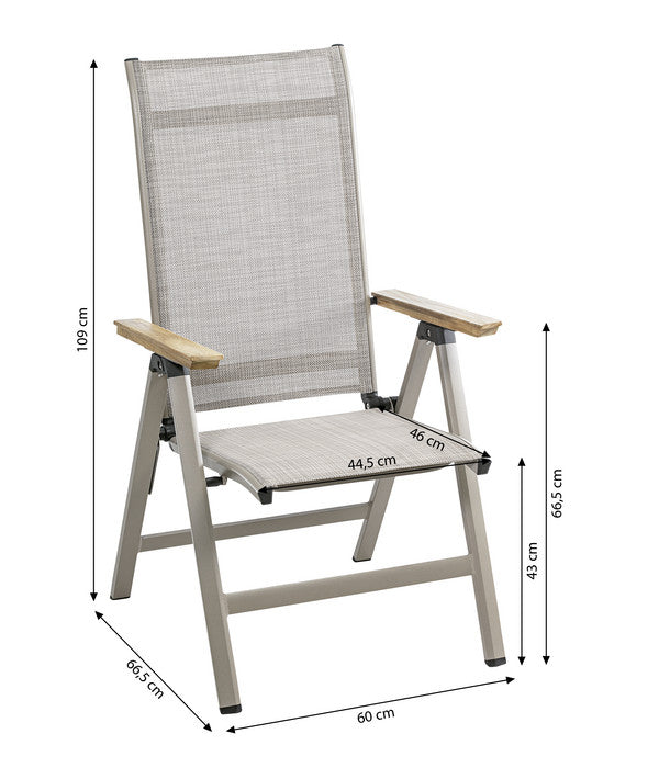  Dehner Klappsessel Cleveland, Hellbraun