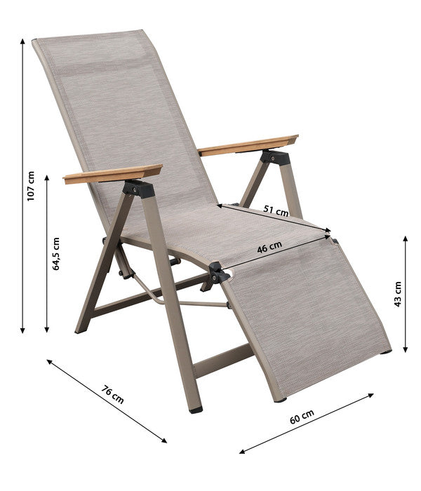 Dehner Relaxsessel Cleveland, Hellbraun