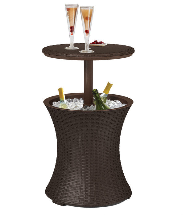  Keter Beistelltisch Pacific Cool Bar, Ca. Ø49,5/H57-82,5 Cm