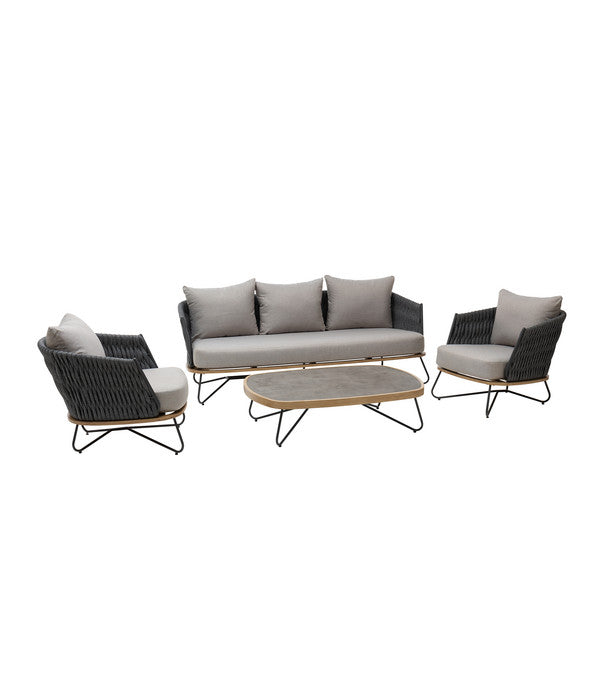  Dehner Gartenlounge Monte Carlo, 4-teilig