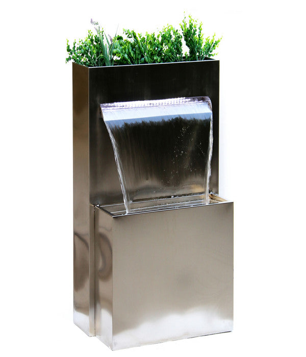  Dehner Edelstahl-Gartenbrunnen Dallas, Ca. H89 Cm