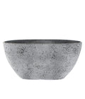  Dehner Kunststoff-Jardiniere Nova, Oval, Grau, Ca. B36/H17/T16 Cm