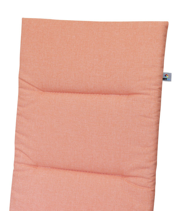  KETTtex Hochlehnerpolster Lindos Peach, Ca. B120/H4/T50 Cm