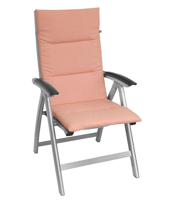  KETTtex Hochlehnerpolster Lindos Peach, Ca. B120/H4/T50 Cm