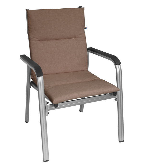  KETTtex Niederlehnerpolster Lindos Taupe, Ca. B100/H4/T50 Cm