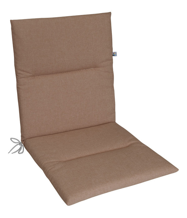  KETTtex Niederlehnerpolster Lindos Taupe, Ca. B100/H4/T50 Cm