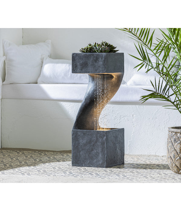  Dehner Polyresin-Gartenbrunnen Seoul, Ca. H77 Cm