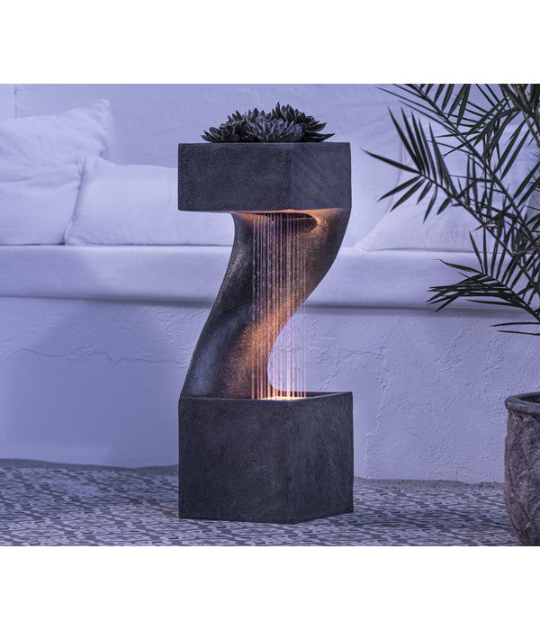 Dehner Polyresin-Gartenbrunnen Seoul, Ca. H77 Cm