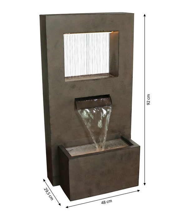  Dehner Metall-Gartenbrunnen Barcelona, Ca. H92 Cm