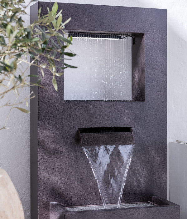  Dehner Metall-Gartenbrunnen Barcelona, Ca. H92 Cm