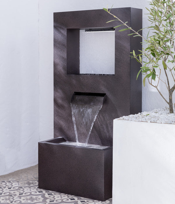  Dehner Metall-Gartenbrunnen Barcelona, Ca. H92 Cm