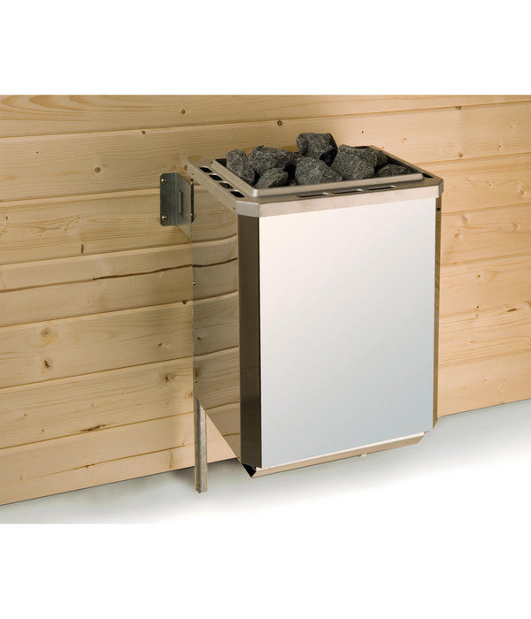  Weka Sauna Valida Plus Mit Glastür Und Fenster Inkl. Ofen, Ca. B189/H204/T172 Cm