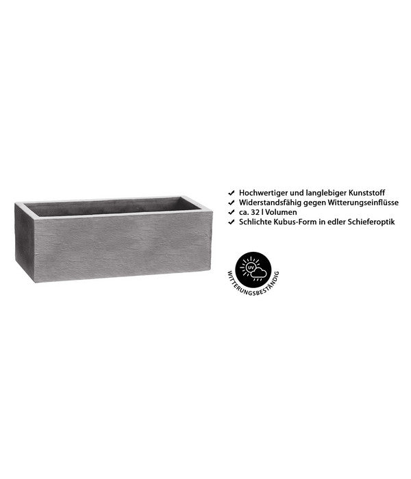  Dehner Kunststoff-Blumenkasten Palermo, Ca. B80/H27/T30 Cm