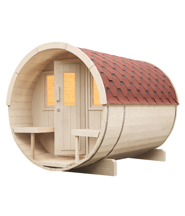  Wolff Finnhaus Saunafass Basic 280 Bausatz, Ca. B205/H210/T280 Cm