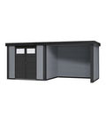  Wolff Finnhaus Metallgerätehaus Eleganto 3024, Inkl. Lounge Rechts, Ca. B602/H227/T258 Cm