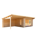  Wolff Finnhaus Gartenhaus Trondheim 70-D, Inkl. Lounge 300 Links, Ca. B770/H256/T450 Cm