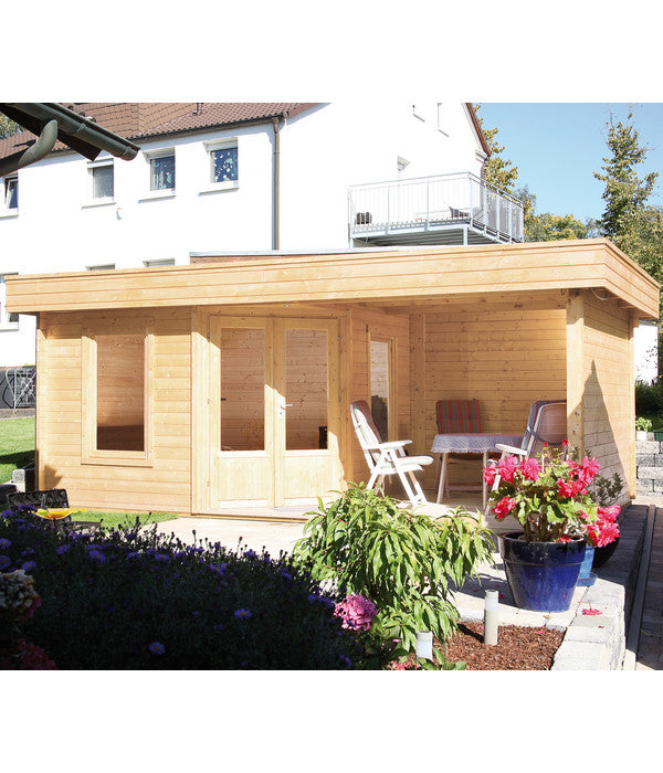  Wolff Finnhaus Gartenhaus Maja 40-A, Inkl. Terrasse